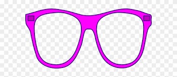 Small - Pink Glasses Frames Cartoon