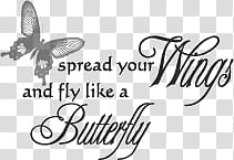 Small poem lines , butterfly with text overlay transparent background PNG clipart