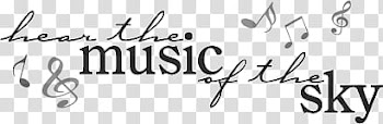 Small poem lines , hear the music of the sky text transparent background PNG clipart