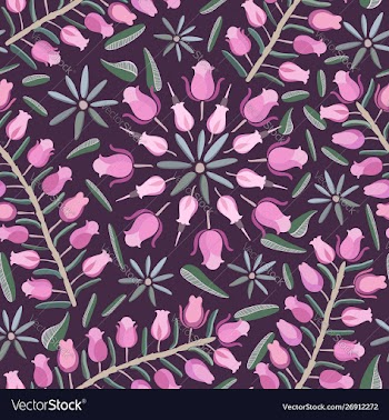 Small roses with little leaves vector image