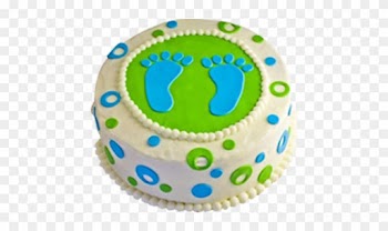 Small Step Cake - Baby Boy Shower Cakes