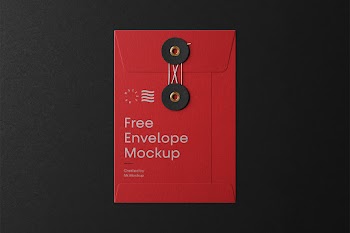 Small String Envelope Mockup ixi free envelope mockup created by mr.mockup 