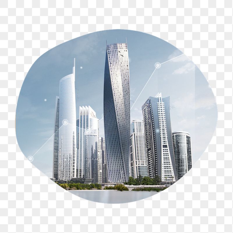Smart city png badge sticker, | Free PNG - rawpixel