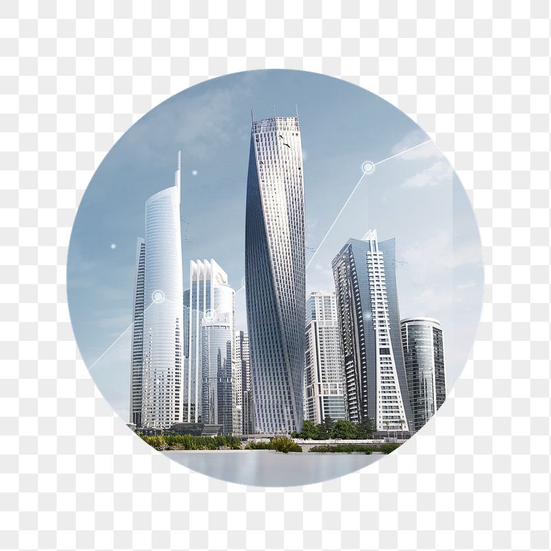 Smart city png badge sticker, | Free PNG - rawpixel
