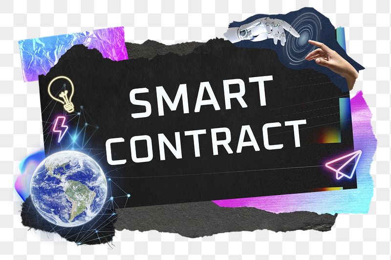 Smart contract png word sticker | Free PNG - rawpixel