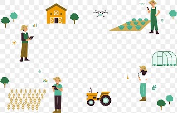 Smart farming coomunity png precision agriculture transparent background