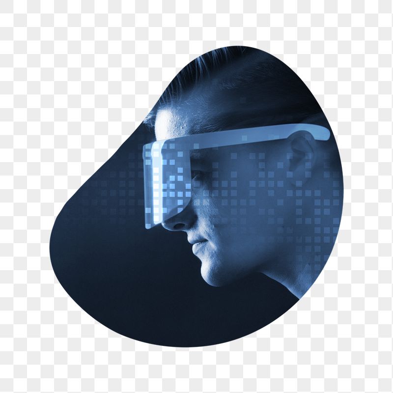 Smart glasses png badge sticker, | Free PNG - rawpixel
