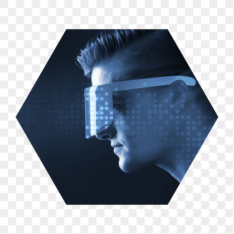 Smart glasses png badge sticker, | Free PNG - rawpixel