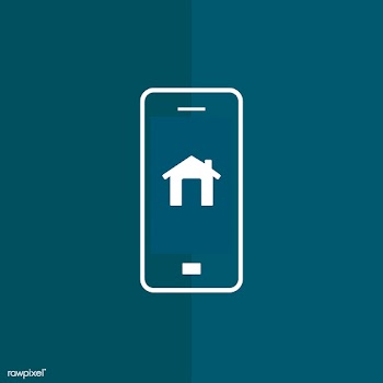 Smart home controlled by phone icon vector | Free stock vector - 534905
