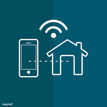 Smart home controlled by phone icon vector | Free stock vector - 534933