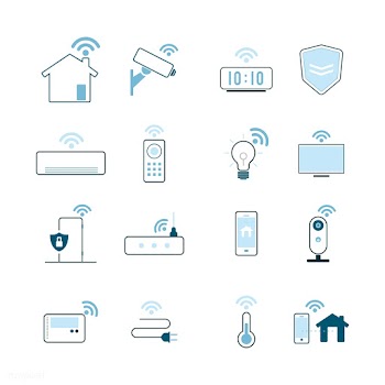 Smart home technology icon vector set | Free stock vector - 534931