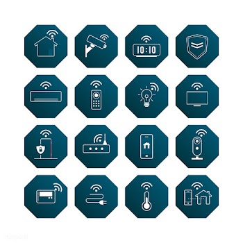 Smart home technology icon vector set | Free stock vector - 534940