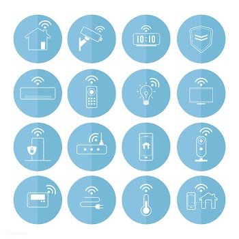 Smart home technology icon vector set | Free stock vector - 534942