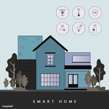Smart home technology infographic vector | Free stock vector - 534909