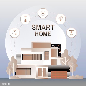 Smart home technology infographic vector | Free stock vector - 534911