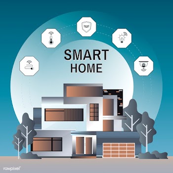 Smart home technology infographic vector | Free stock vector - 534932