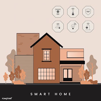 Smart home technology infographic vector | Free stock vector - 534958