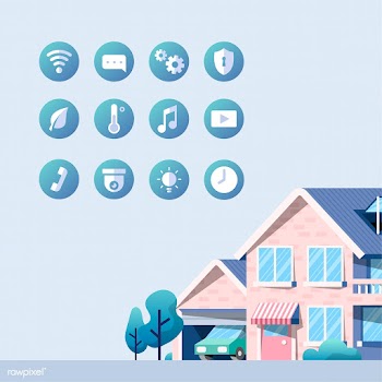 Smart home vector pack with icons | Free stock vector - 486901