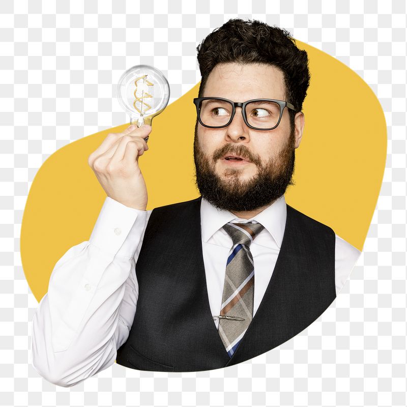 Smart idea png badge sticker, | Free PNG - rawpixel