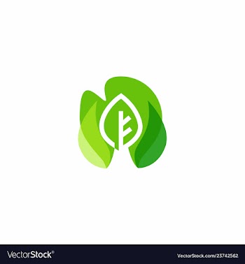 Smart leaf icon vector image