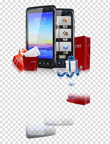 Smartphone Box Pile Mobile phone Gift, Phone transparent background PNG clipart