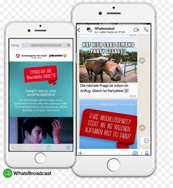 Smartphone Chatbot Bundesagentur für Arbeit Feature phone Internet bot - smartphone 