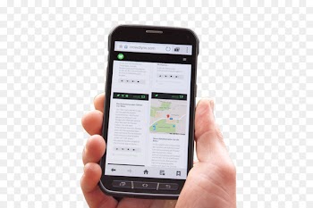 Smartphone Feature phone Mobiforge Android Internet - Transparent background clip holding Android phones 