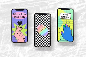 Smartphone lock-screen, funky digital device | Free Photo - rawpixel