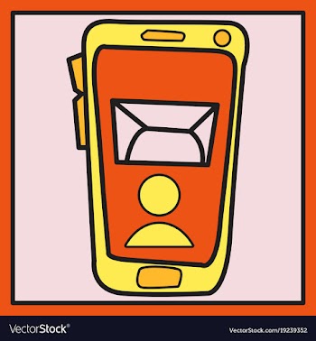Smartphone notification flat icon vector image