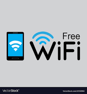 Smartphone wifi logo vector image
