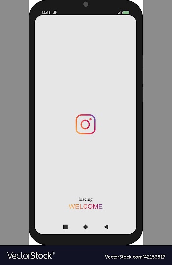 smartphone with an open application