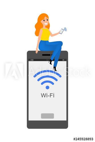 Smartphone with Wifi on it
