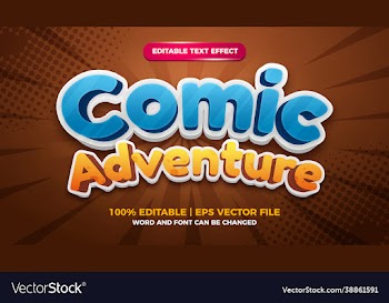 smash comic cartoon style editable text effect