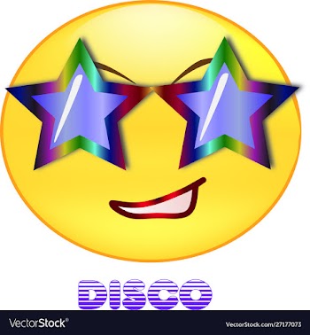 Smile disco star vector image