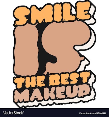 smile is the best makeup motivational quote