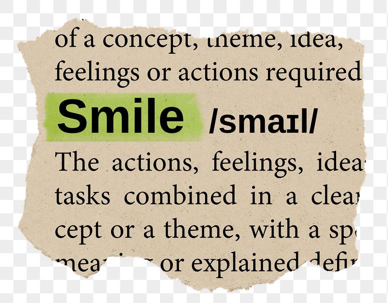 Smile png word sticker, torn | Free PNG - rawpixel