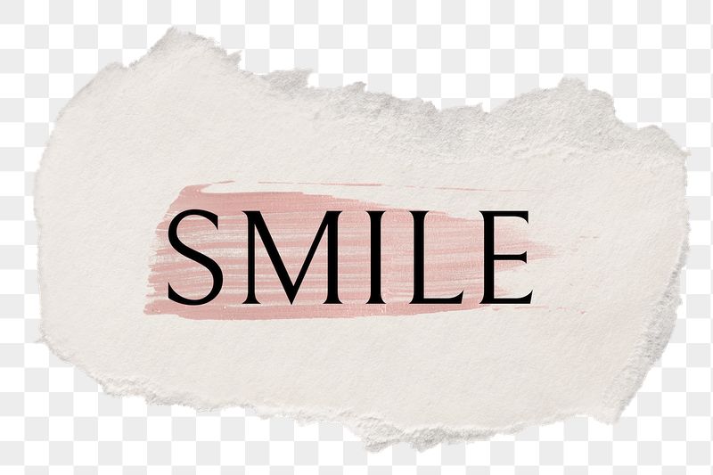 Smile png word sticker typography, | Free PNG - rawpixel