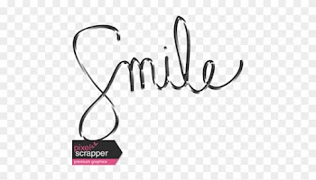 Smile Word Art Graphic By Janet Scott - Word Smile Sketch