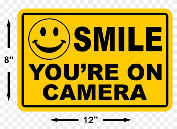 Smile You're On Camera Yellow Business Security Sign - Morre Diabo