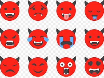 Smiley Devil Icon - Demon expression 