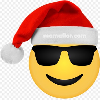 Smiley Emoji Emoticon Sticker Christmas - emoji con lentes 
