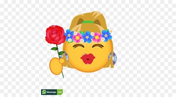 Smiley Emoji Emoticons - Blumenkranz 