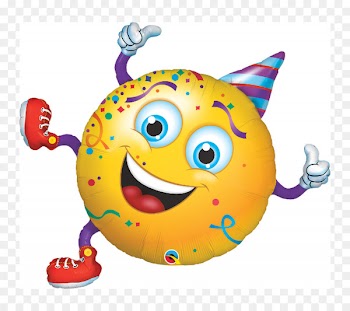 Smiley Emoticon Balloon Party Birthday - smiley 