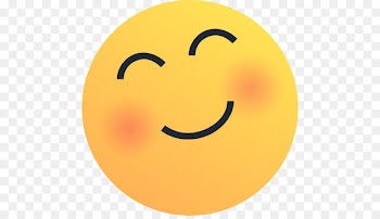Smiley Emoticon Blushing Emoji Sticker - facebook reaction 