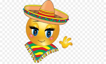 Smiley Emoticon Clip art Emoji Mexican cuisine - sombrero girl 