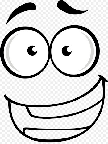 Smiley Emoticon Drawing Coloring book - Black cartoon smile 