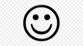Smiley Face Black And White Png - Happy Face Icon Transparent