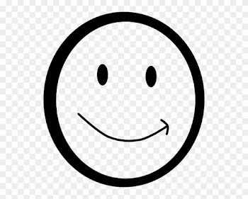 Smiley Face Clipart Black And White - Smile Emoji Black And White