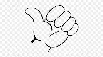 Smiley Face Thumbs Up Clipart Black And White Clipartsgram - Thumb Signal