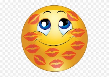 Smiley Faces Emoticons Kisses Clipart - Kisses On Face Emoji